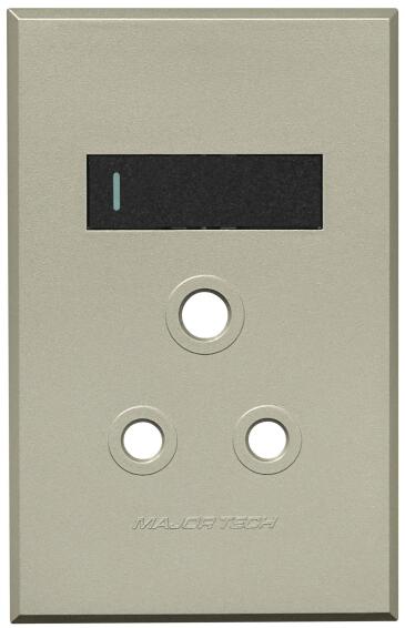 COVER PLATE 1L SWITCH VETI3 2X4 GR/TI