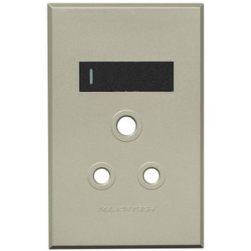 COVER PLATE 1L SWITCH VETI3 2X4 GR/TI