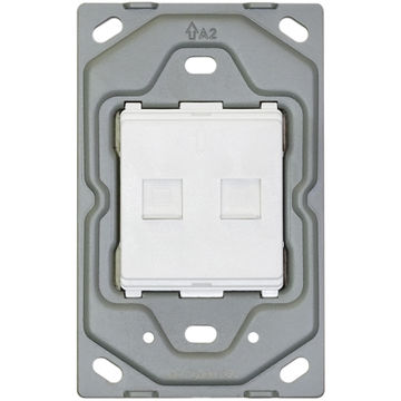 SOCKET 2 X DATA VETI3 2X4 NO COVER