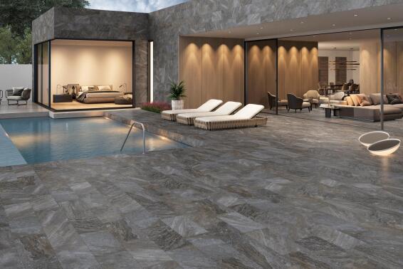 Floor Tile Porcelain  Ardesia Dark Slip Resistant 300X600MM (1.44m2/box)