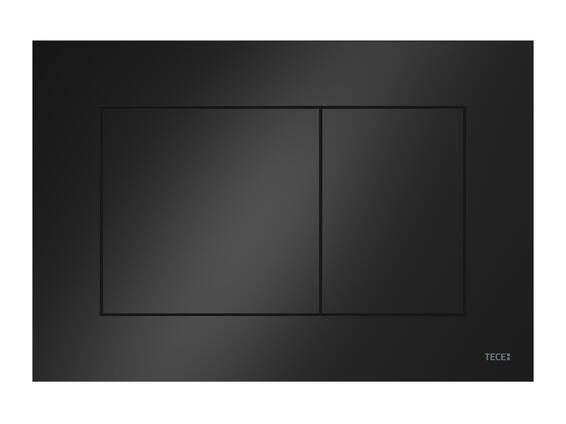  TECE Square  Concealed Cistern Actuator Plate Black Plastic