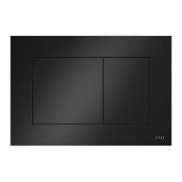  TECE Square  Concealed Cistern Actuator Plate Black Plastic