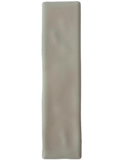 Subway matt tile ceramic silver 75x300