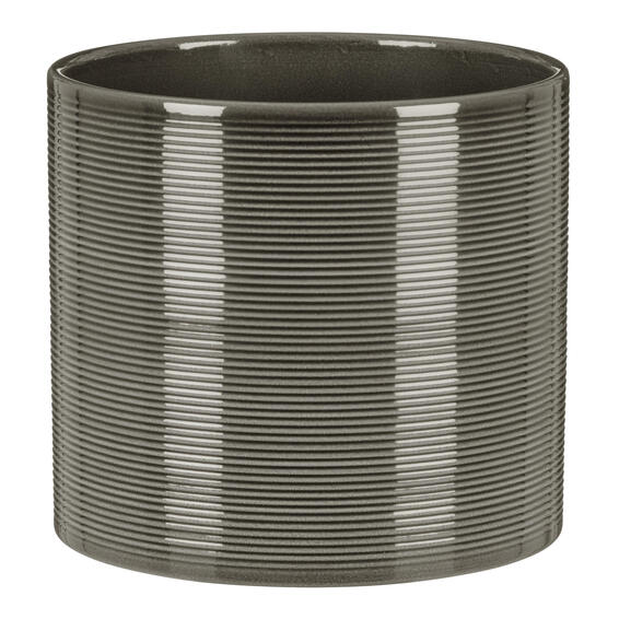 Scheurich ceramic plant pot glass grey 16cm