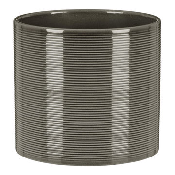 Scheurich ceramic plant pot glass grey 16cm
