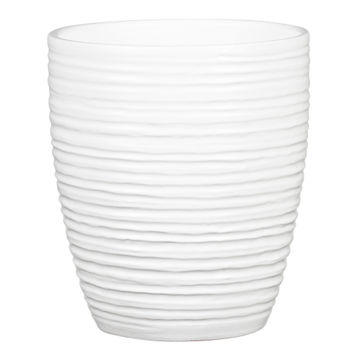 Scheurich ceramic plant pot ivory white 14cm