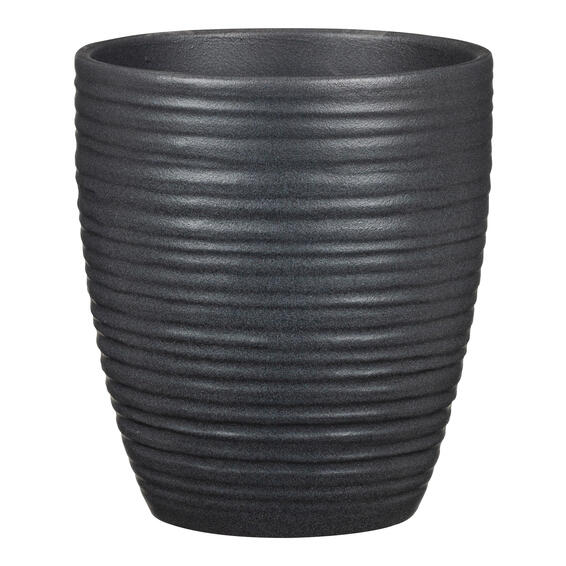 Scheurich ceramic plant pot graphite stone 14cm