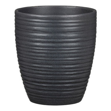 Scheurich ceramic plant pot graphite stone 14cm