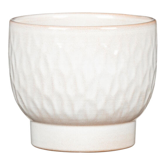 Scheurich ceramic plant pot opale white 18cm