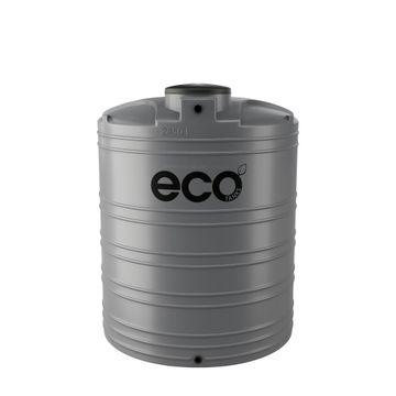 Eco Tanks Vertical Water Tank Grey 2450 Litre