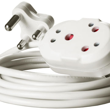 Extension Cord  10A 1mm White Double Janus 20M