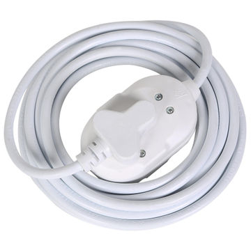 Extension Cord  10A 1mm White Double Janus 3M