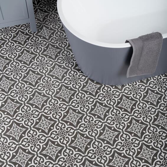 Floor tile  porcelain chester black 450x450mm