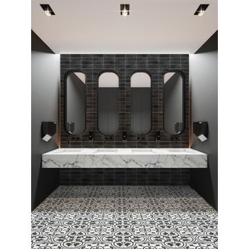 Floor tile  porcelain dover black 450x450mm