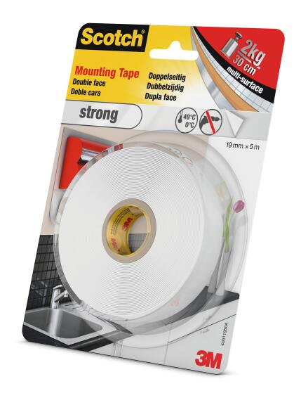 Mounting tape double face strong 19mmx5m scotch