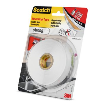 Mounting tape double face strong 19mmx5m scotch