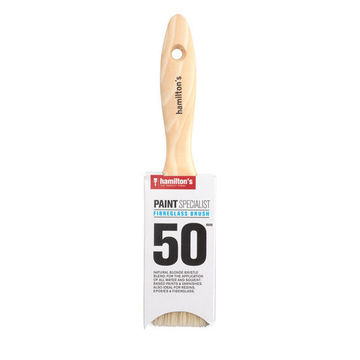Fiberglass brush HAMILTONS 50mm for varnishes, glue and resins