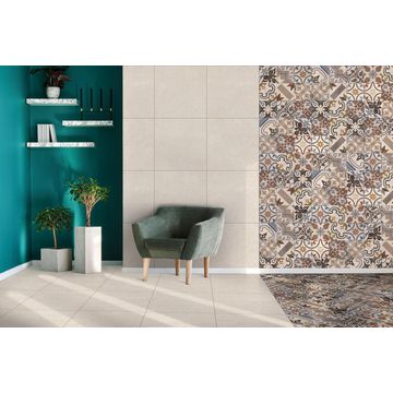 Floor tile  porcelain nostalgia white eco