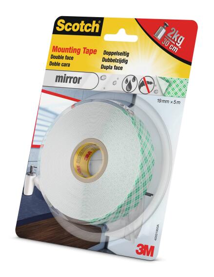 Mounting tape double face mirror waterproof 19mmx5m scotch
