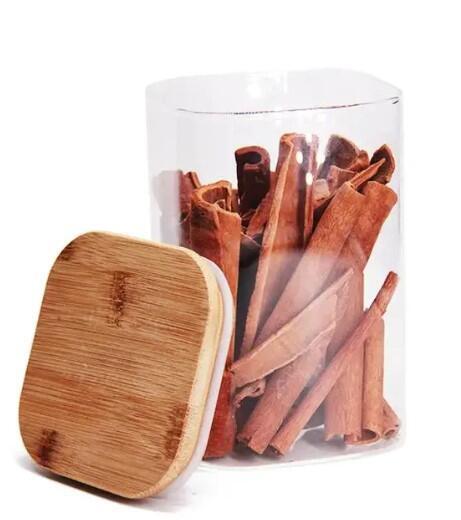 Fine Living Food Storage Pristine Bamboo Lid Glass Jar Xxl W10Xh20Cm