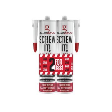 GD SCREW IT JUST GLUE IT WHITE 290ML X2