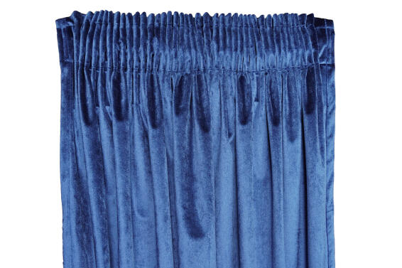 Taped curtain cobalt owe 140x218cm