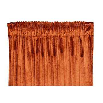 Taped curtain rust owe 140x218cm