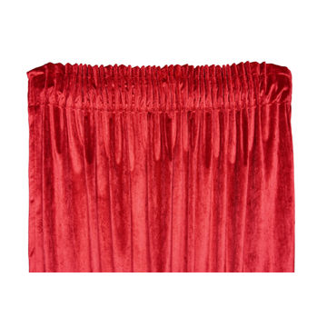 CURTAIN RED OWE 140 X 218 TAPED