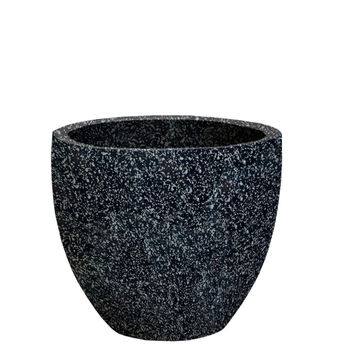 EGG POT SMALL GRANITE DARK SEALED