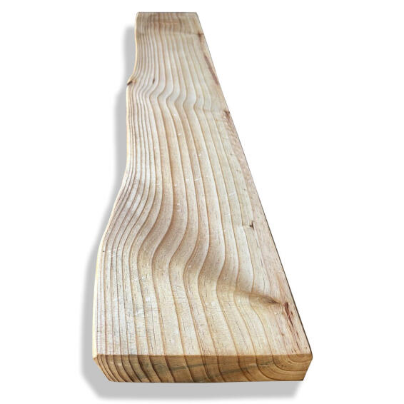 LIVE EDGE PINE SHELF L1000XW150-200MM