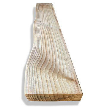 LIVE EDGE PINE SHELF L1000XW150-200MM