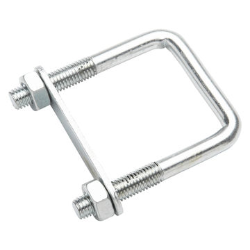 U-bolt clamp with plate and nuts steel 10x50mm standers
