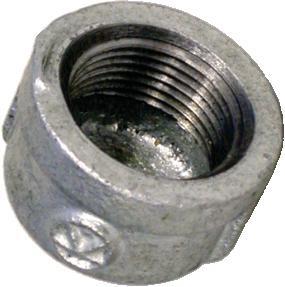 Cap galvanised 1/2