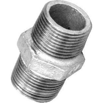 Nipple hex galvanised
