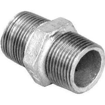 Nipple hex galvanised 3/4