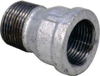 Socket galvanised m x f 1/2