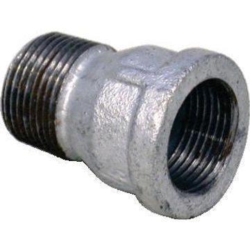 Socket galvanised m x f 1/2