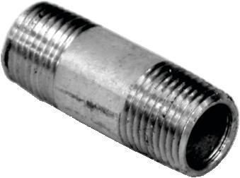 Nipple barrel galvanised 3/4