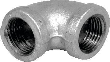 Elbow galvanised 90 degree 1/2