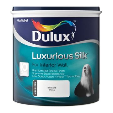 Dulux Paint Interior Premium Mid-Sheen Luxurious Silk Almond White 1L