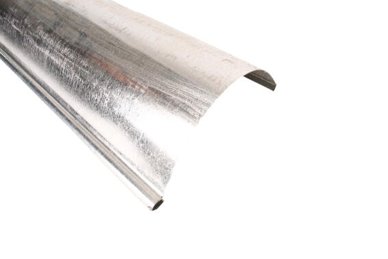 GUTTER HALFROUND 3M 125MM GALV STEEL