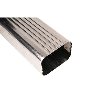 Galvanized Steel Square Downpipe 100mm x 100mm x 1.8m PREMIER