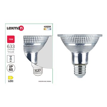 Lexman  par30 e27 led general light bulb cool white 5.5w