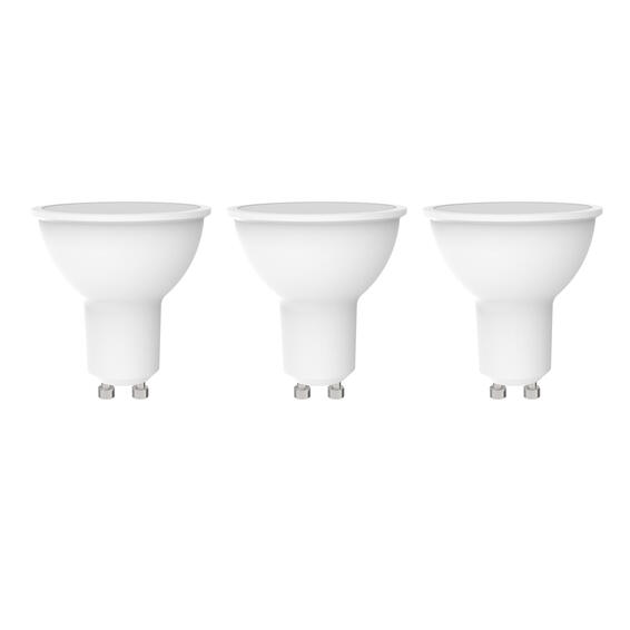 Lexman new23-setof3 frosted led light bulb gu10 white 7.1w