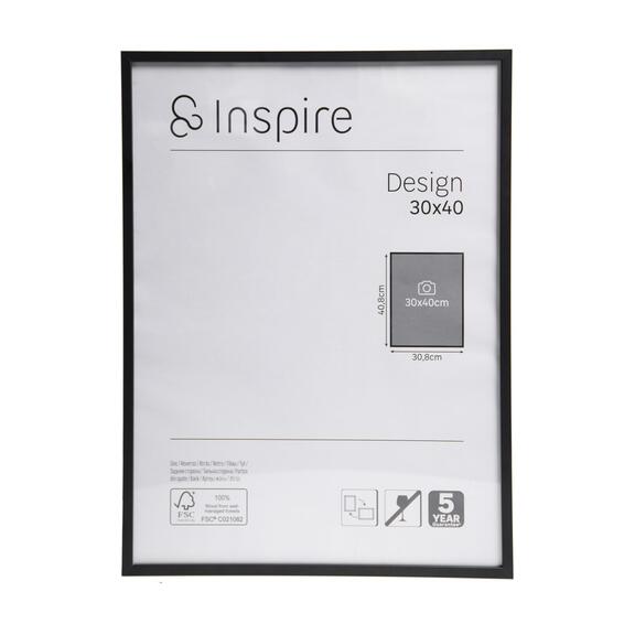 Inspire frame design black 30x40cm