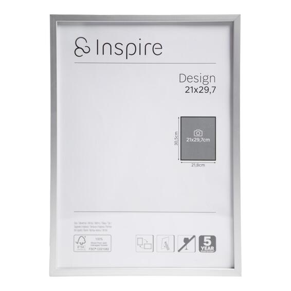 Inspire frame design silver 21x29.7cm