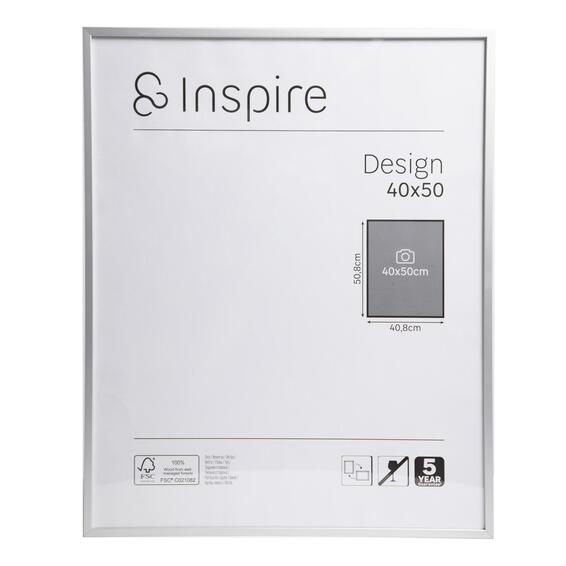 Inspire frame design silver 40x50cm