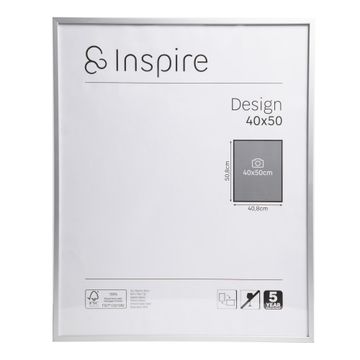 Inspire frame design silver 40x50cm