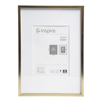 Inspire  glam frame brass 21x29.7cm 