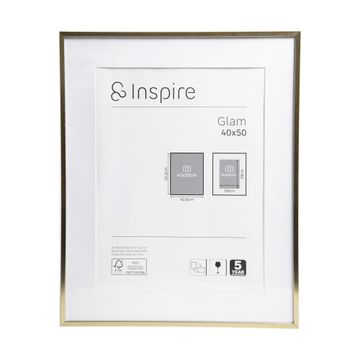 Inspire glam frame brass 40x50cm